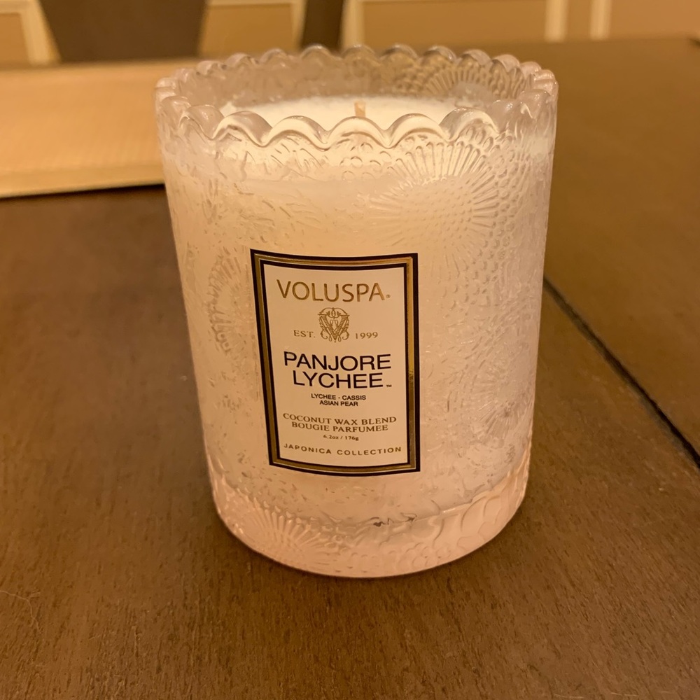 Never burned Voluspa candle